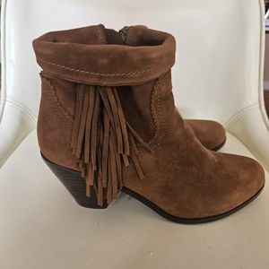 Sam Edelman suede fringed ankle boot